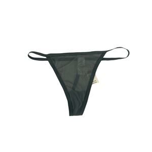 Aerie Nylon Green String Thong Underwear Small